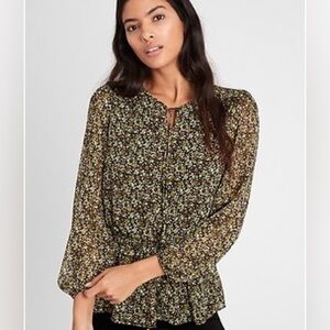 BANANA REPUBLIC L dress Blue With White